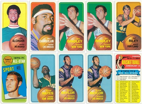 1970/71 Topps Basketball Collection (153) Including Many Hall of Famers